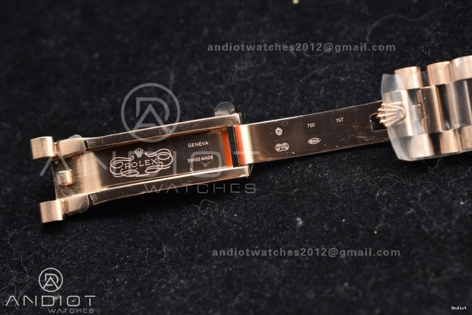 Bracelet President GMF RG 40 DayDate Dial A2836 V2 Crystal Steel On RG 904L Markers Plated 0303